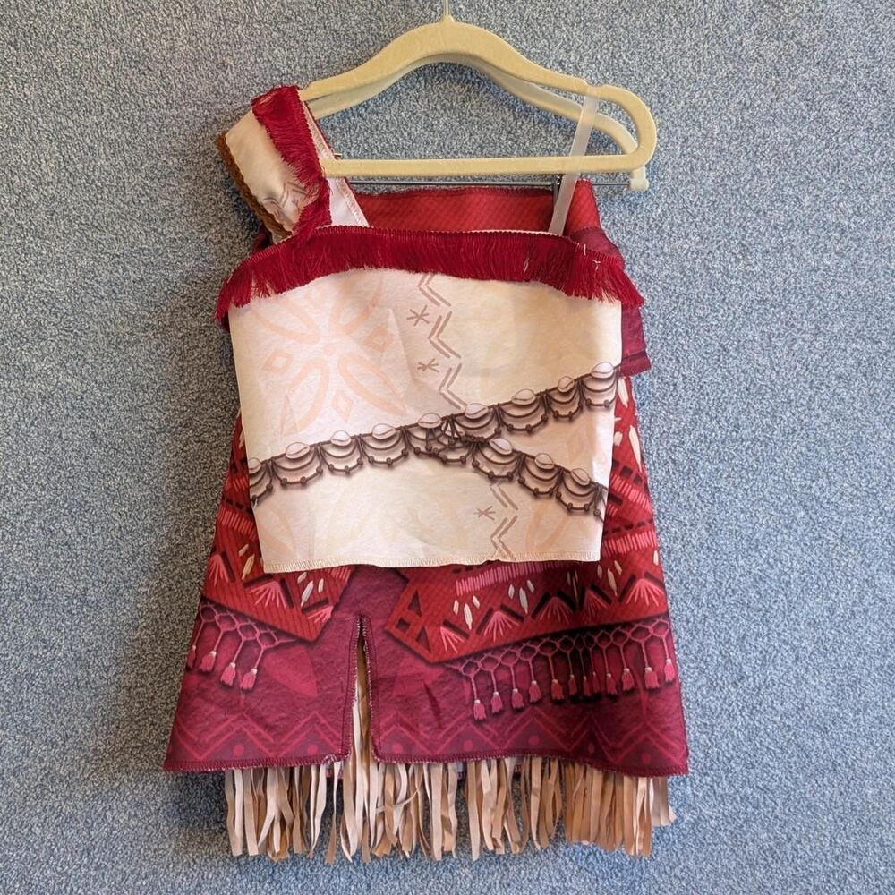 Disney Moana 2 Girls Size 4 5 6 6X 2 Piece Moana Adventure Play Costume